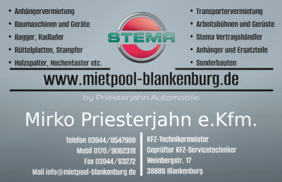 Mietpool Blankenburg by Priesterjahn Automobile