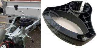 Protective cap for trailer hitch